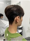 韓国シースルーマッシュ×ダウンパーマ