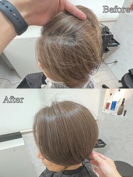 エクラート ミリア 船橋(ECLART milia) 《魅せるグレイヘア》白髪ぼかしカラー/白髪染め/リタッチ[船橋]