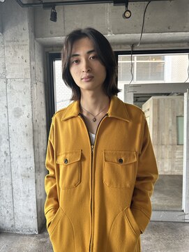 ノラジャーニー(NORA Journey) メンズボブウルフメンズミディアムレイヤーカットメンズウルフ