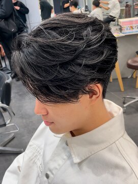 フィフスパーク(fifth PARK) 渋谷フェザーパーマセンターパートメンズウルフカット【fifth】