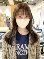 アニー(ANY)&nbsp;オリーブベージュ大宮レイヤーカット、ブリーチなしダブルカラー