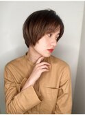かき上げバング暗髪ショートウルフマッシュp1上尾20代30代40代