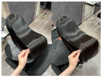 シンシア ドゥエ 新宿(CYNTHIA DUE)の写真/【どんな髪質も艶めく美髪】ULTOWAxAujua×synergyを加えた最上級の髪質改善トリートメントでぷる艶髪へ◎