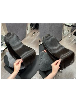 【どんな髪質も艶めく美髪】ULTOWAxAujua×synergyを加えた最上級の髪質改善トリートメントでぷる艶髪へ◎