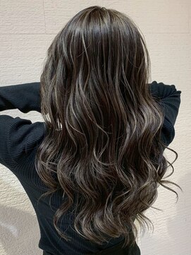 エジョン 八幡山店(Aejon) 大人レイヤーカット白髪ぼかし脱白髪染め40代50代60代