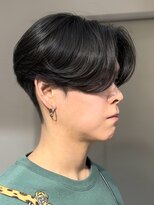 ノラキチジョウジ(NORA KICHIJOJI)&nbsp;毛流れセンターパートニュアンスパーマツーブロックワックスなし