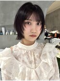 春のウルフレイヤーボブ◎モード系小顔効果