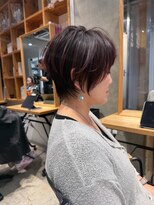 アルトル 池袋2nd(altru)&nbsp;◇大人40代50代60代ショートボブ丸みショート白髪ぼかし