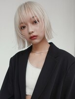アルバム 池袋(ALBUM) レイヤーボブブリーチ韓国_F22006