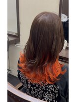 ヘアーアンドエステ サニープレイス(Hair&Esthe Sunny Place)&nbsp;ハッシュウルフ×インナーオレンジ