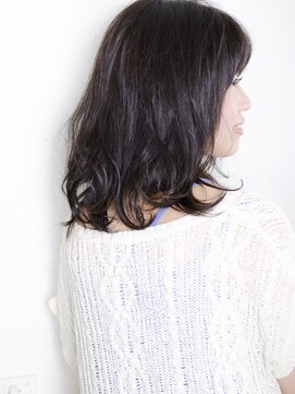 アビーヘア 市川店(abie hair) ツヤ感ラベンダーアッシュxセミディスタイル