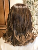 ラックスビー スカイ 大阪梅田店(LUXBE SKY)&nbsp;ゆるふわパーマセミロングヘア by MIKI【LUXBE 大阪梅田店】