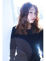 カームリーヘアー(calmLY HAIR) 前髪/アンブレラカラー/こなれミディ/イメチェン/ウェーブパーマ