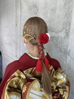 ガルボ ヘアー(garbo hair) #garbohair #成人式 #にしむら #着付け #ヘアメイク