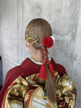 ガルボ ヘアー(garbo hair) #garbohair #成人式 #にしむら #着付け #ヘアメイク