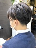 アルファ(alpha)&nbsp;サーフカール/フェザーパーマ/ブルーブラック/刈り上げセンター