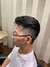 オーナー限定　男性カット+顔そり+シャンプー+スタイリング　￥4600