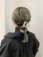 オーブ ヘアー リヨン 西宮北口店(AUBE HAIR lyon) バレイヤージュ。ミントアッシュ