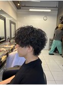 波巻きスパイラルパーマ　波巻きパーマ　スパイラルパーマ