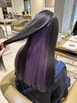 アース 高円寺店(HAIR & MAKE EARTH) インナーに可愛いパープル♪ 【@mppp_32485】