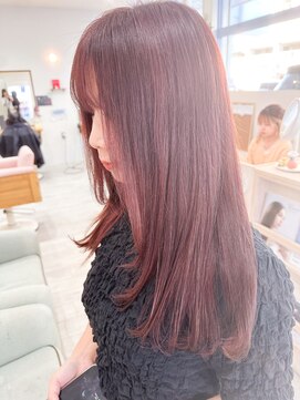 エルフ(elf) ピンクベージュ×レイヤーカット