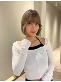 盛れるタッセルボブ×艶まろやかベージュ◎