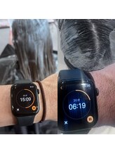 カラー塗布スタート！