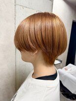 ルノン(LUNON) ハイライトカラーくびれヘアアプリコットオレンジ