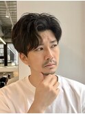 アップバングニュアンスパーマメンズパーマメンズパーマリバース