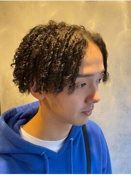 メゾンフォーメン 心斎橋店(Maison for men) テーパーフェード フィンガーコイル コイルカーリー