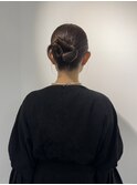 お呼ばれヘアタイトシニヨンカチモリヘア(表参道)