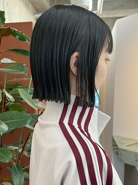 ノード(NODE) 栄ナチュラルボブツヤ感オリーブグレージュ