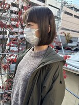 ツイギー 宮西店(TWiGGY) 明るめで楽しむ白髪染めボブ