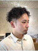 【大村指名】メンズカットツイスパシャドウパーマ