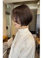 キートス(kiitos)&nbsp;丸みショート/モーブブラウン