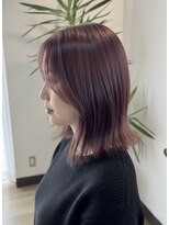 クローバー(clover)&nbsp;切りっぱなしボブ×ラベンダーピンク