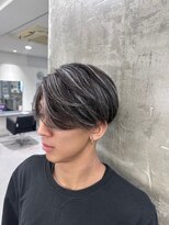 メンズサロン キング 心斎橋店(Men’s salon K!ng) 韓国マッシュセンターパートツーブロックメンズハイライトウルフ