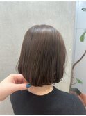 ぽってりボブ×アッシュブラウン◎