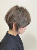 30代40代 小顔に見える大人ショートレイヤー