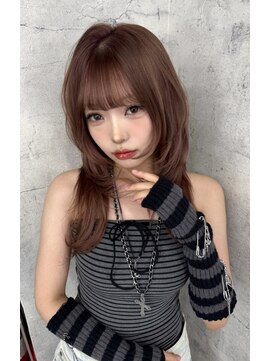 リミットバイアフィナー 大宮店(limit by Afinar) ハッシュカット×ピンクベージュ