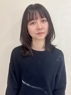 イーストハムネオ(EAST HAM NEO) 顔まわりカット/ミディアムウルフ/ハッシュカット