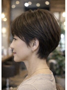 リアン アオヤマ(Liun Aoyama) くびれショート/ベージュブラウン/30代/40代/50代/