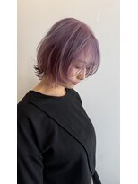 ヘアープレイス ヴィブ(hair place VIVE)&nbsp;圧倒的透明感のピンクラベンダーとレイヤーボブスタイル★