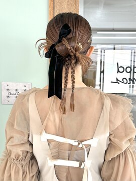ヒビヲ 横浜西口店(HIBIO) カチモリお呼ばれヘア結婚式ヘアセット韓国アレンジタイトヘア