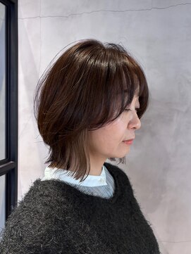 エリマ 調布(elima) 調布インナーカラーミディアムレイヤーミルクティーベージュ