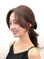 ディジョン 自由ヶ丘(Dijon)&nbsp;韓国顔まわりレイヤーカットグレージュオリーブベージュブラウン