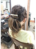 ふんわりポニーテールアレンジ【ヘアアレンジ　立川南/立川/袴】