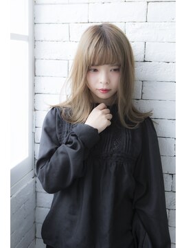 ミエル ヘア 新宿(miel hair) ～ハイトーンミルクティベージュ～