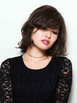 カッファ 東銀座(CUFFA) 【CUFFA】無造作カールデザインカラー大人ボブ東銀座築地新富町