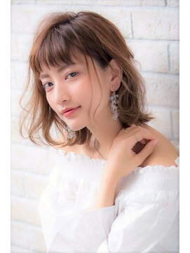 ソア 武蔵小杉(SOAR) オン眉ショートバングシャドールーツカラー透け感外人風カラー